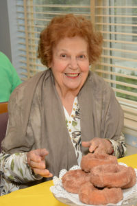 Resident Flora Fucci enjoys participating in the assisted living community’s special events.